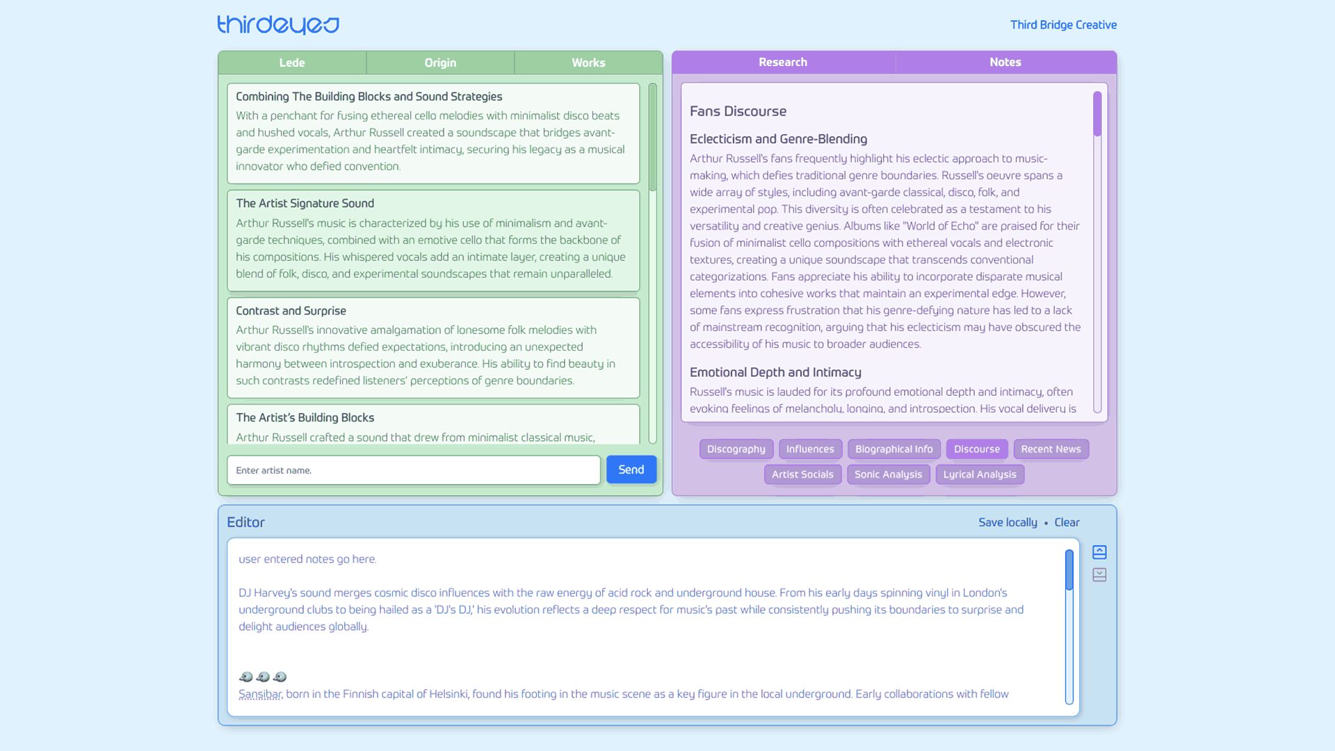 Thirdeyes Desktop Screenshot.