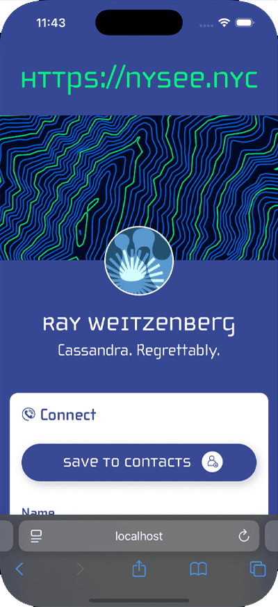 NYSee Mobile Screenshot. Homepage.